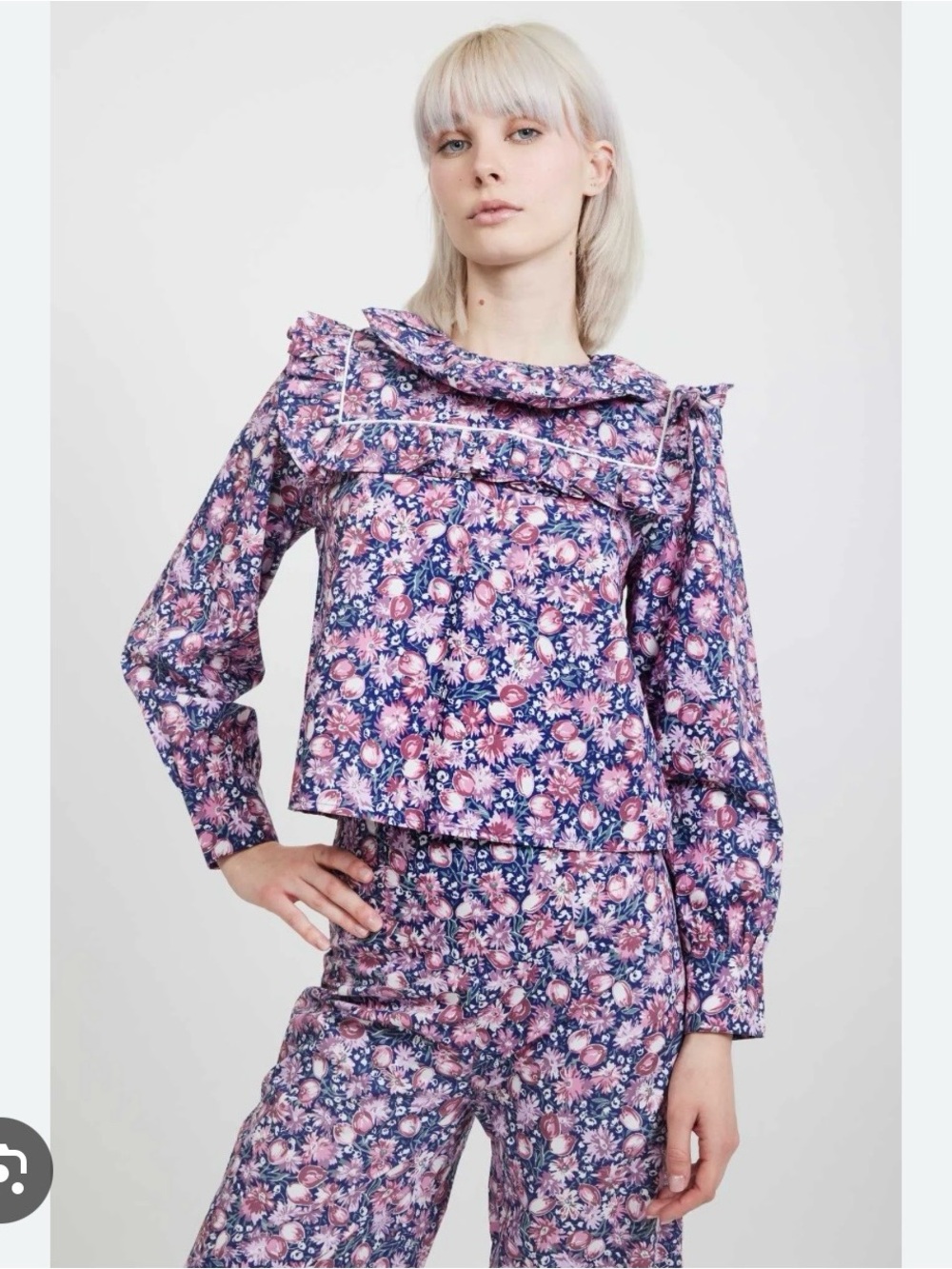 NWT Laura Ashley x BATSHEVA Floral Rhodri Blouse in Inglesham